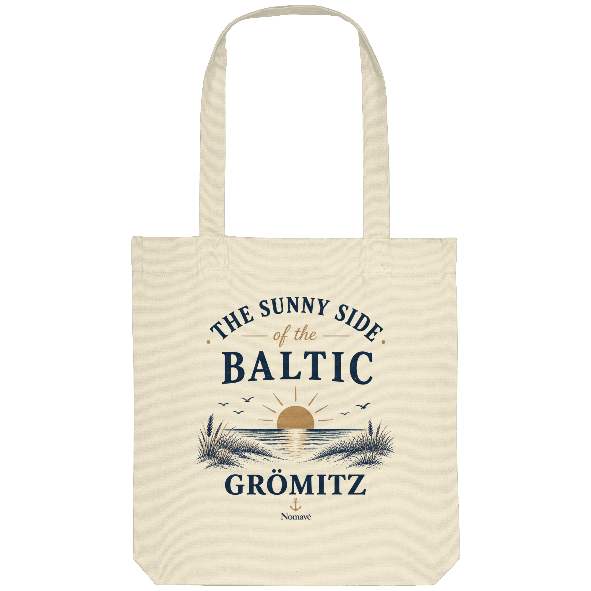 Grömitz - The Sunny Side - Sonnenseite Ostsee Bio Tote-Bag Tasche