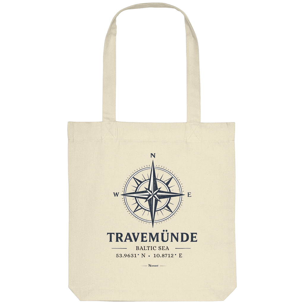 Travemünde Windrose – Baltic Sea Bio Stofftasche (Tote Bag)