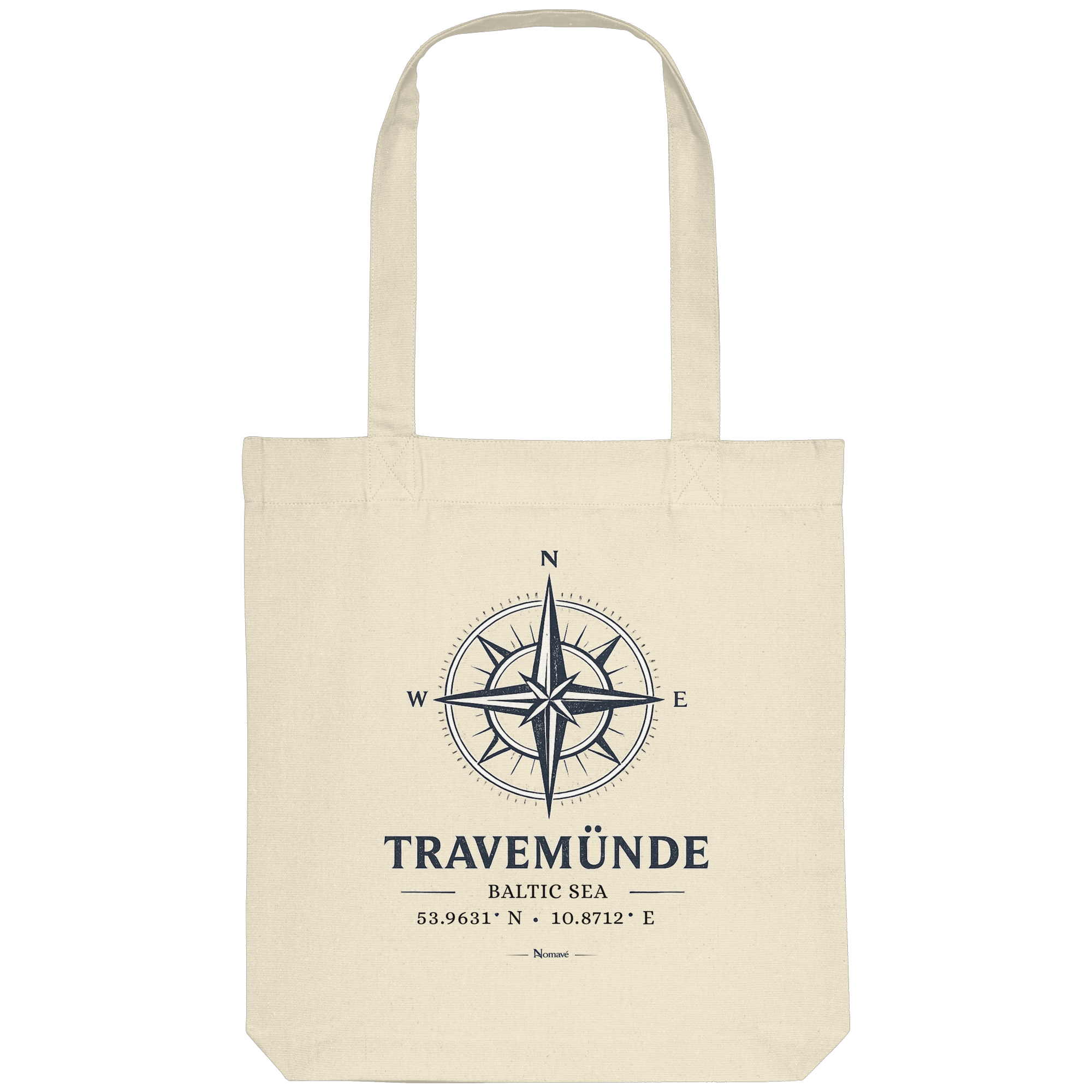 Travemünde Windrose – Baltic Sea Bio Stofftasche (Tote Bag)