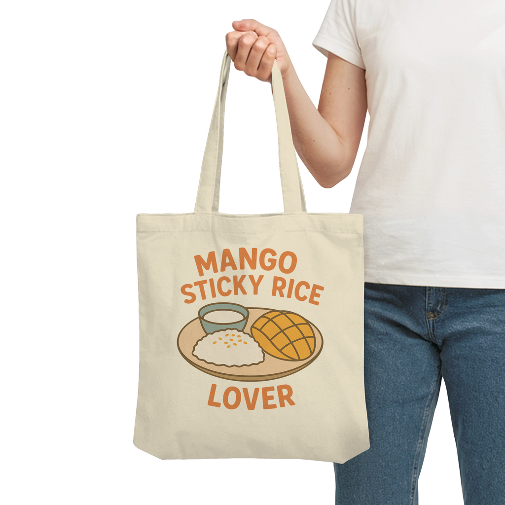 Mango Sticky Rice Lover – Thai Dessert  | Thailand Food Design - Organic Tote-Bag
