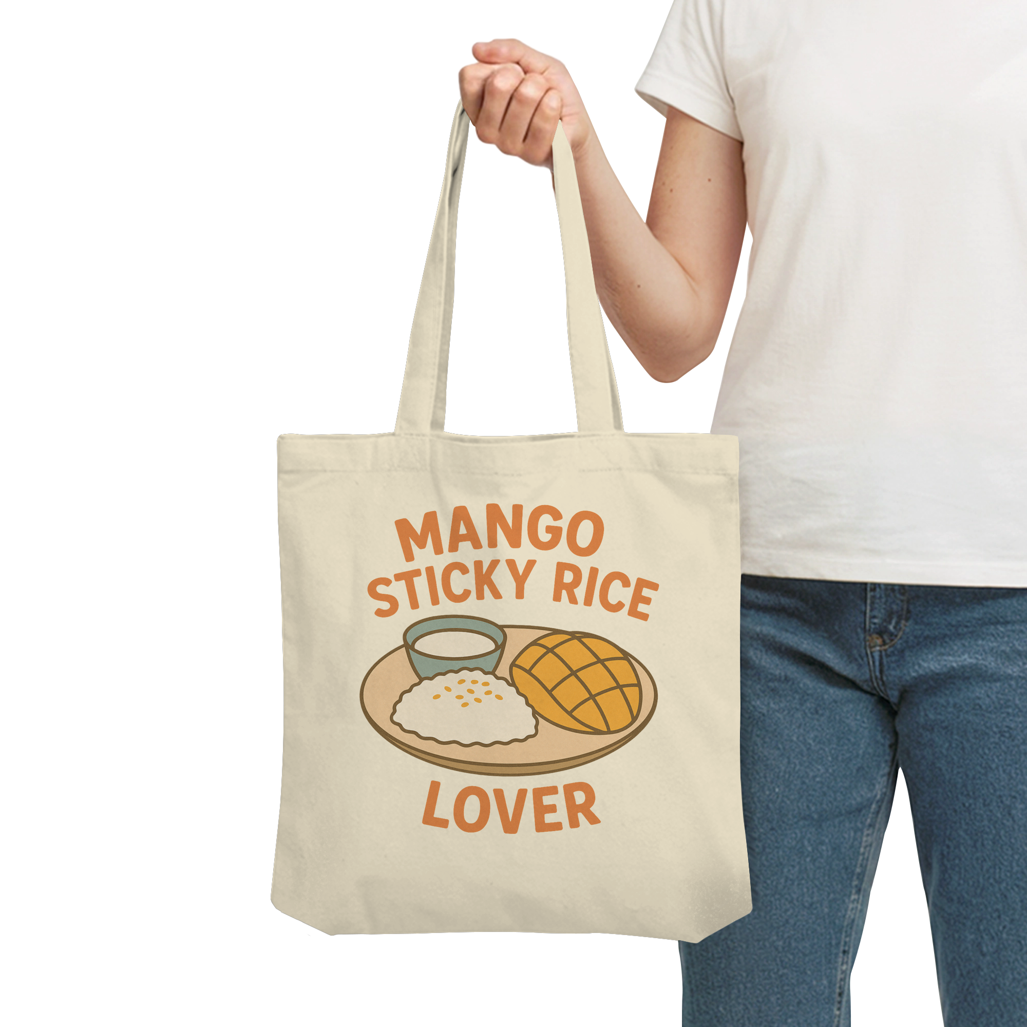 Mango Sticky Rice Lover – Thai Dessert  | Thailand Food Design - Organic Tote-Bag