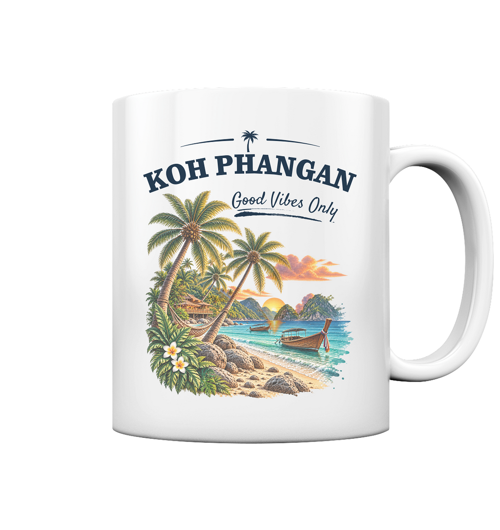 Koh Phangan Good Vibes Only – Tasse 330 ml – Original-Mockup tasse glossy ffffff 1116x_013981a6 6b76 4bec 9bd9 d6b21295282f mit Motivdruck