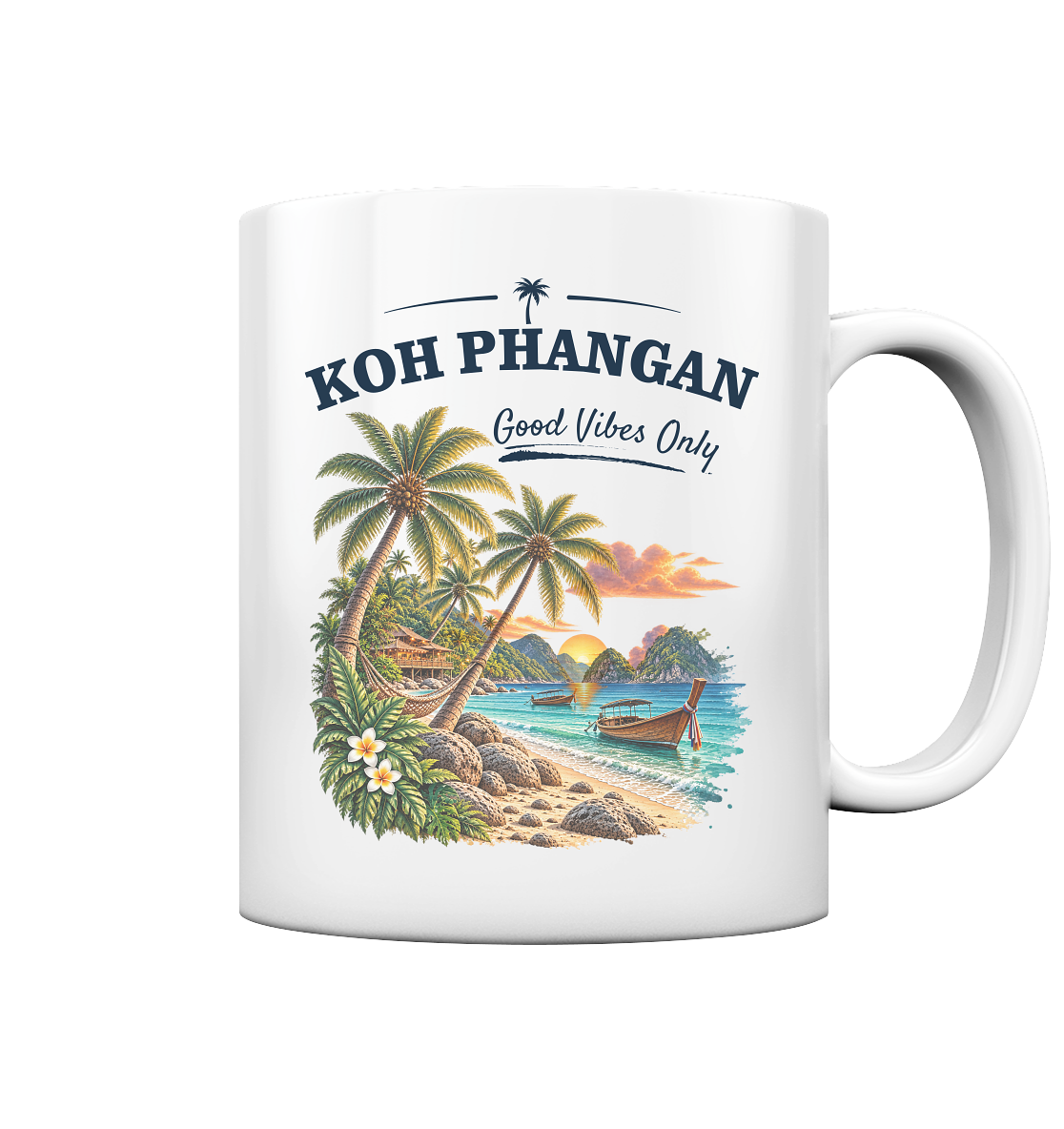 Koh Phangan Good Vibes Only – Tasse 330 ml – Original-Mockup tasse glossy ffffff 1116x_013981a6 6b76 4bec 9bd9 d6b21295282f mit Motivdruck