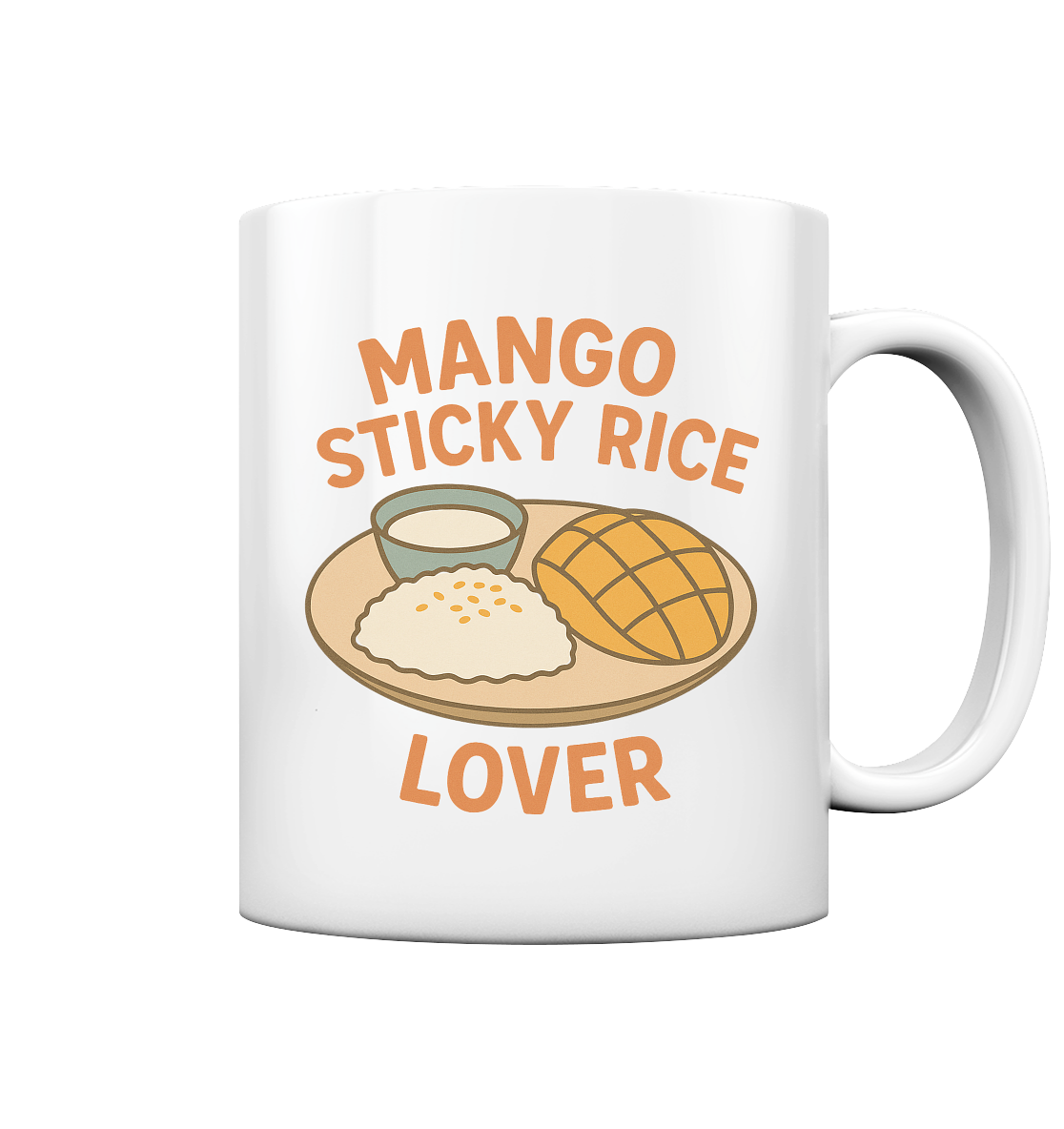 Mango Sticky Rice Lover – Thai Dessert | Thailand Food Design - Tasse glossy