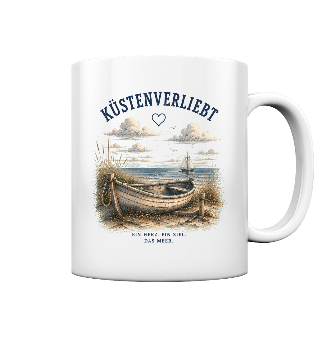 Küstenverliebt Tasse – Zuhause ist, wo das Meer ist | Maritime Kaffeetasse