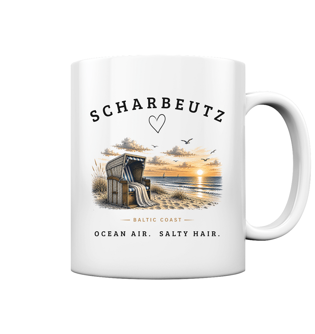 Scharbeutz Ostsee Tasse – Strandkorb Sonnenuntergang