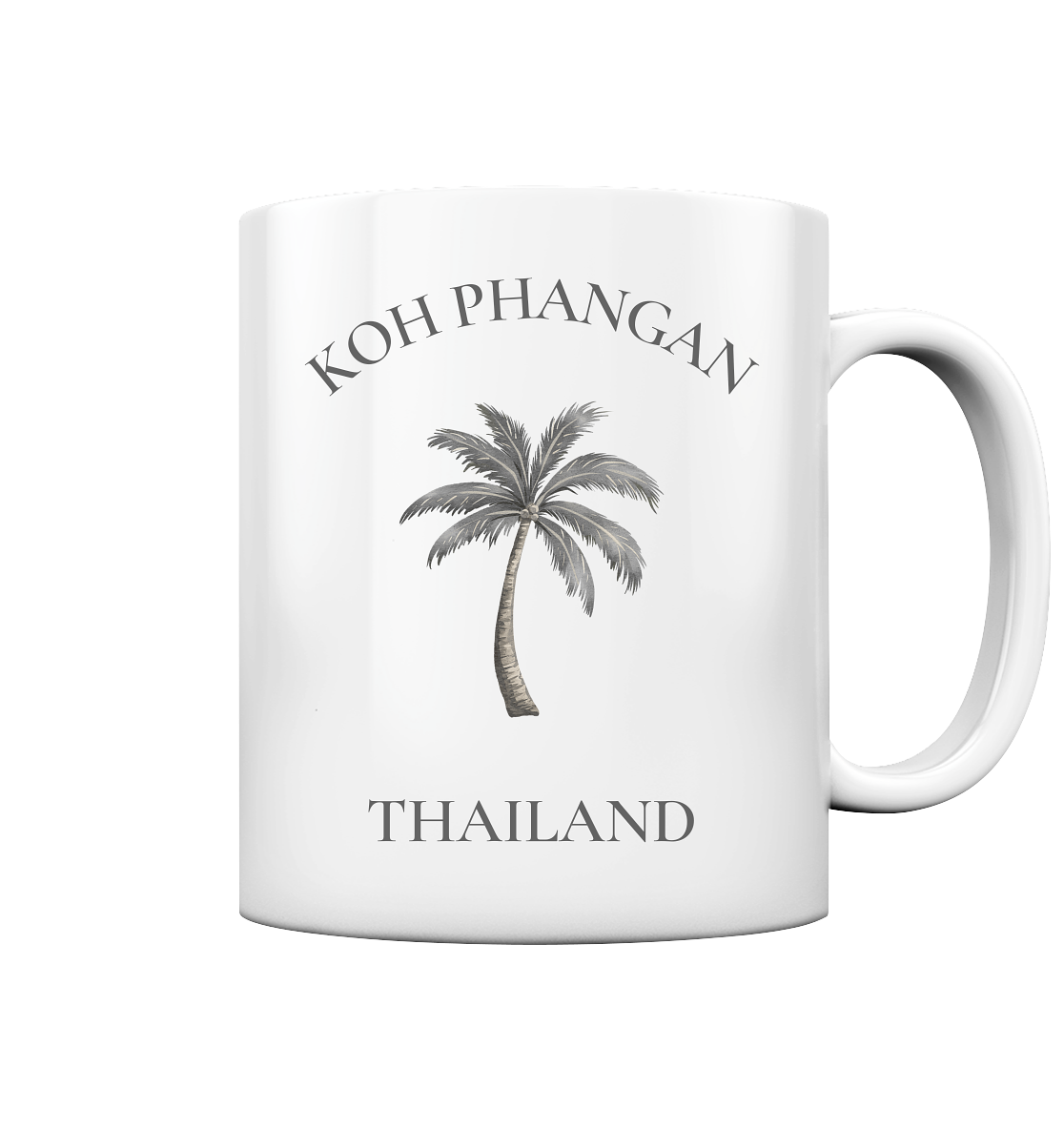Koh Phangan – Minimal Palm | Thailand - Tasse glossy