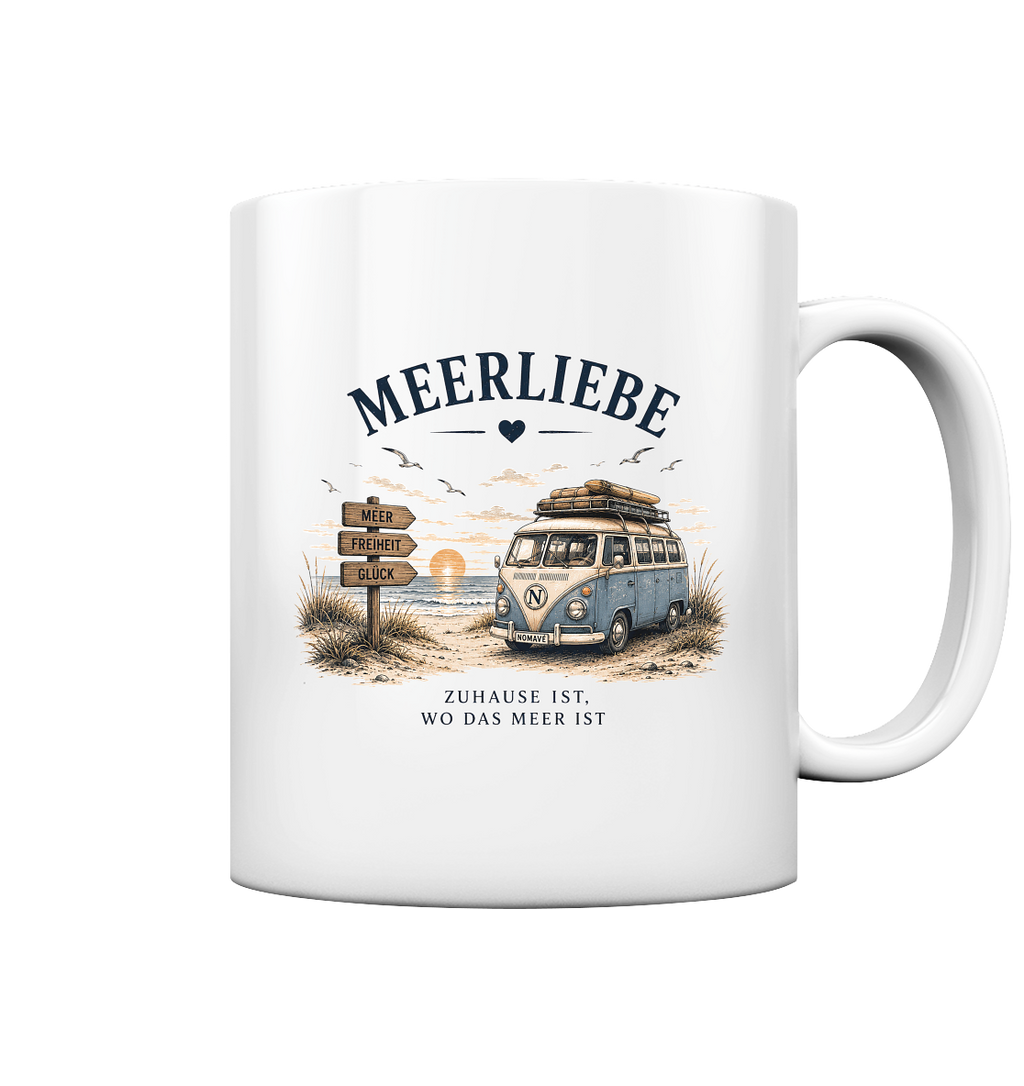 Meerliebe Vanlife – Keramik Tasse glänzend 330 ml