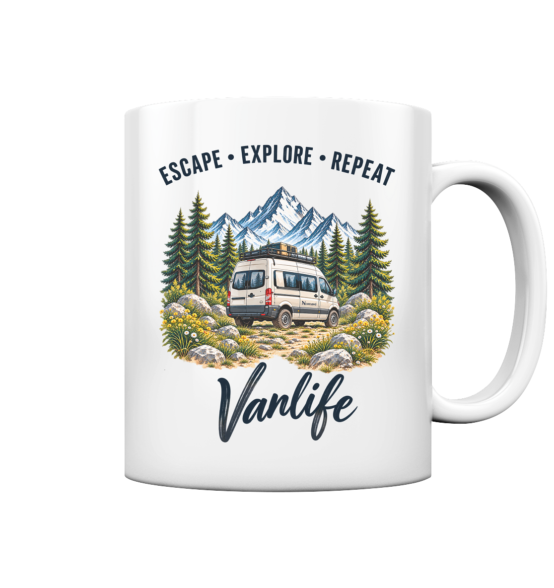 Escape • Explore • Repeat – Vanlife - Tasse