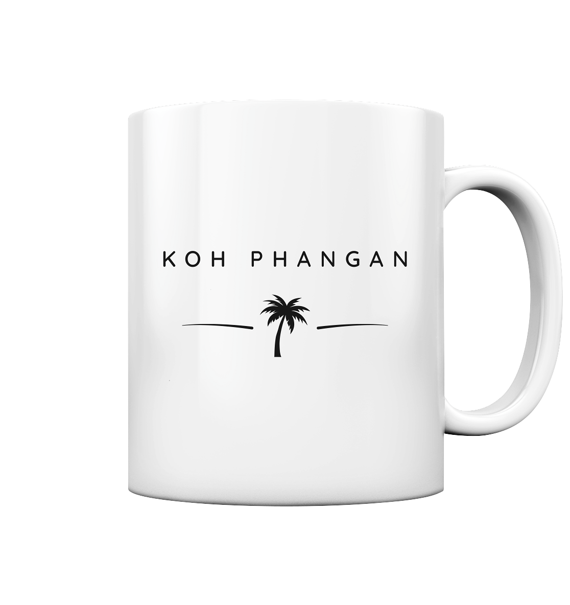 Koh Phangan – Minimal Palm - Tasse glossy