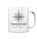 Travemünde Windrose – Baltic Sea Keramik-Kaffeebecher