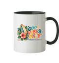 Timmendorfer Surf Vibes - Backprint - Tasse zweifarbig