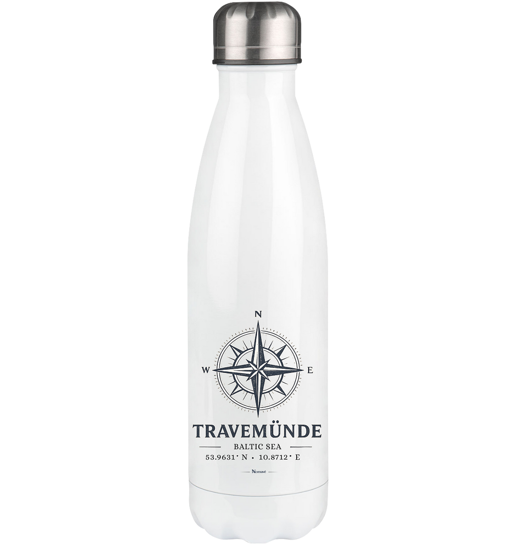 Travemünde Windrose – Baltic Sea Edelstahl-Thermoflasche 500 ml