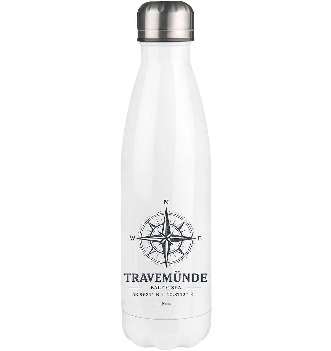 Travemünde Windrose – Baltic Sea Edelstahl-Thermoflasche 500 ml