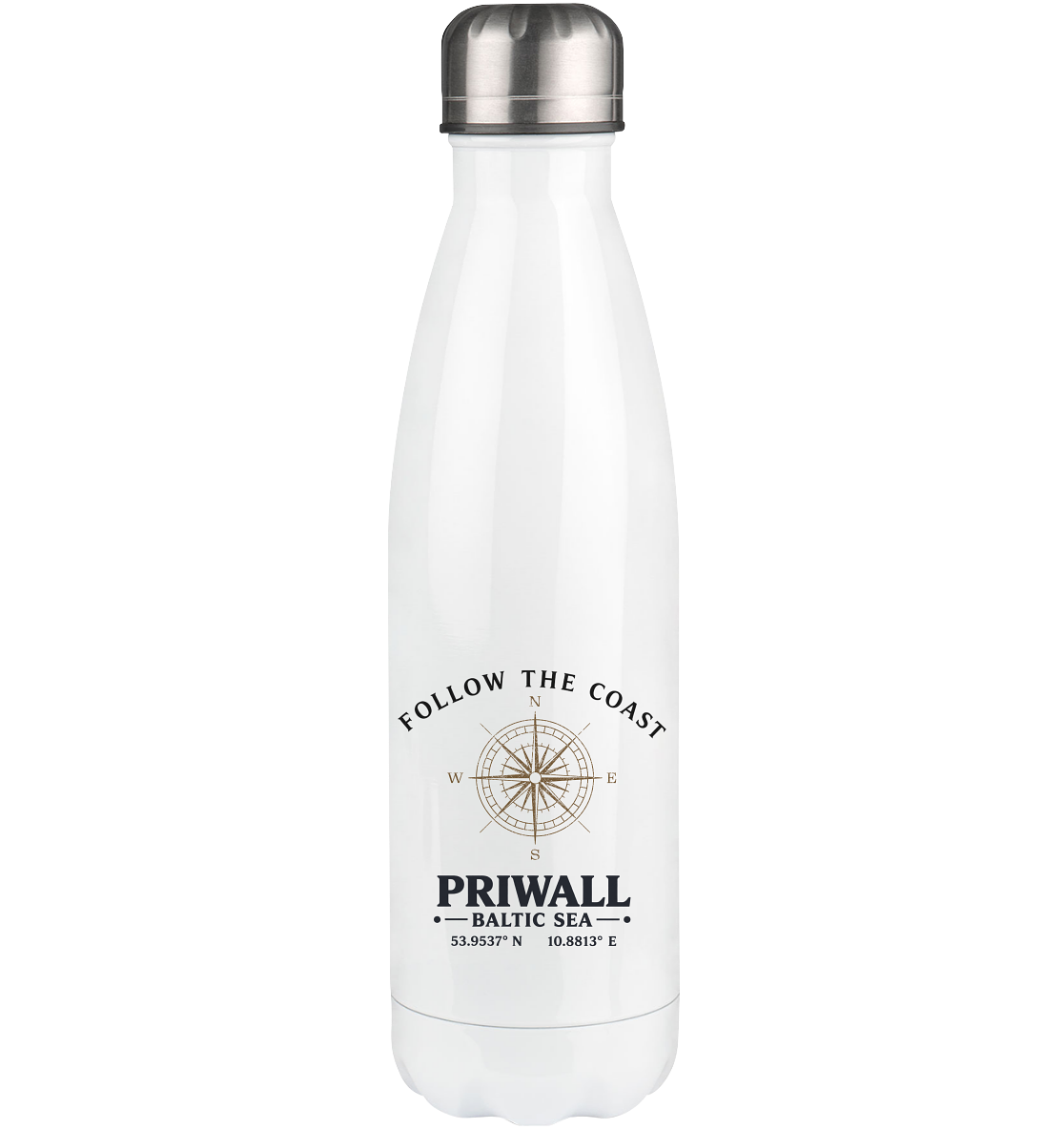 Follow the Coast – Priwall Kompass - Thermoflasche 500ml