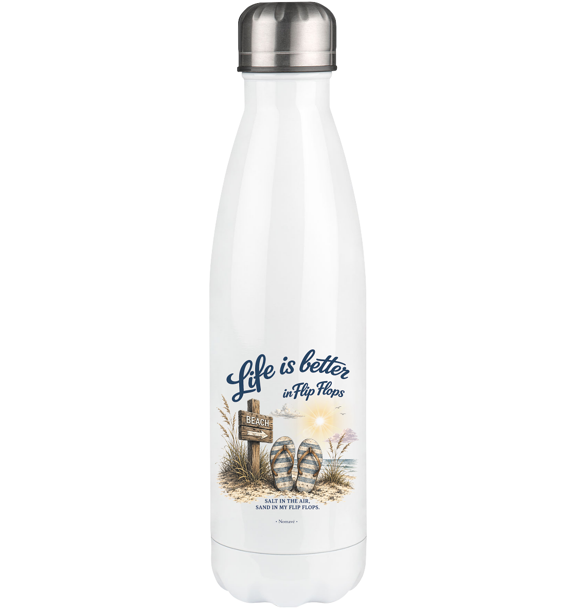 Life is better in Flip Flops – Thermoflasche 500 ml aus Edelstahl