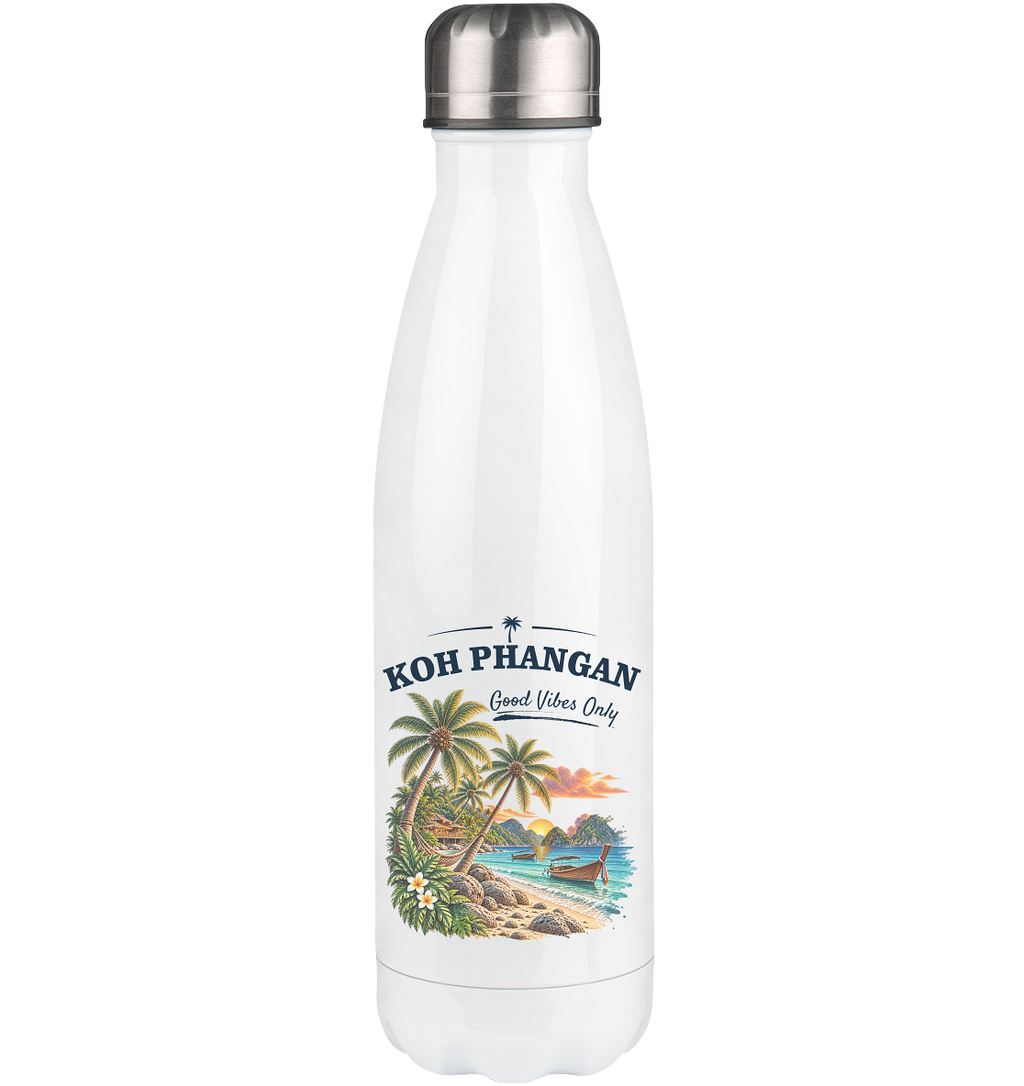 Koh Phangan Good Vibes Only – Thermoflasche 500 ml – Original-Mockup thermoflasche 500ml ffffff 1116x_ec2f4d7a c126 4bd2 8420 03d922a265bf mit Motivdruck