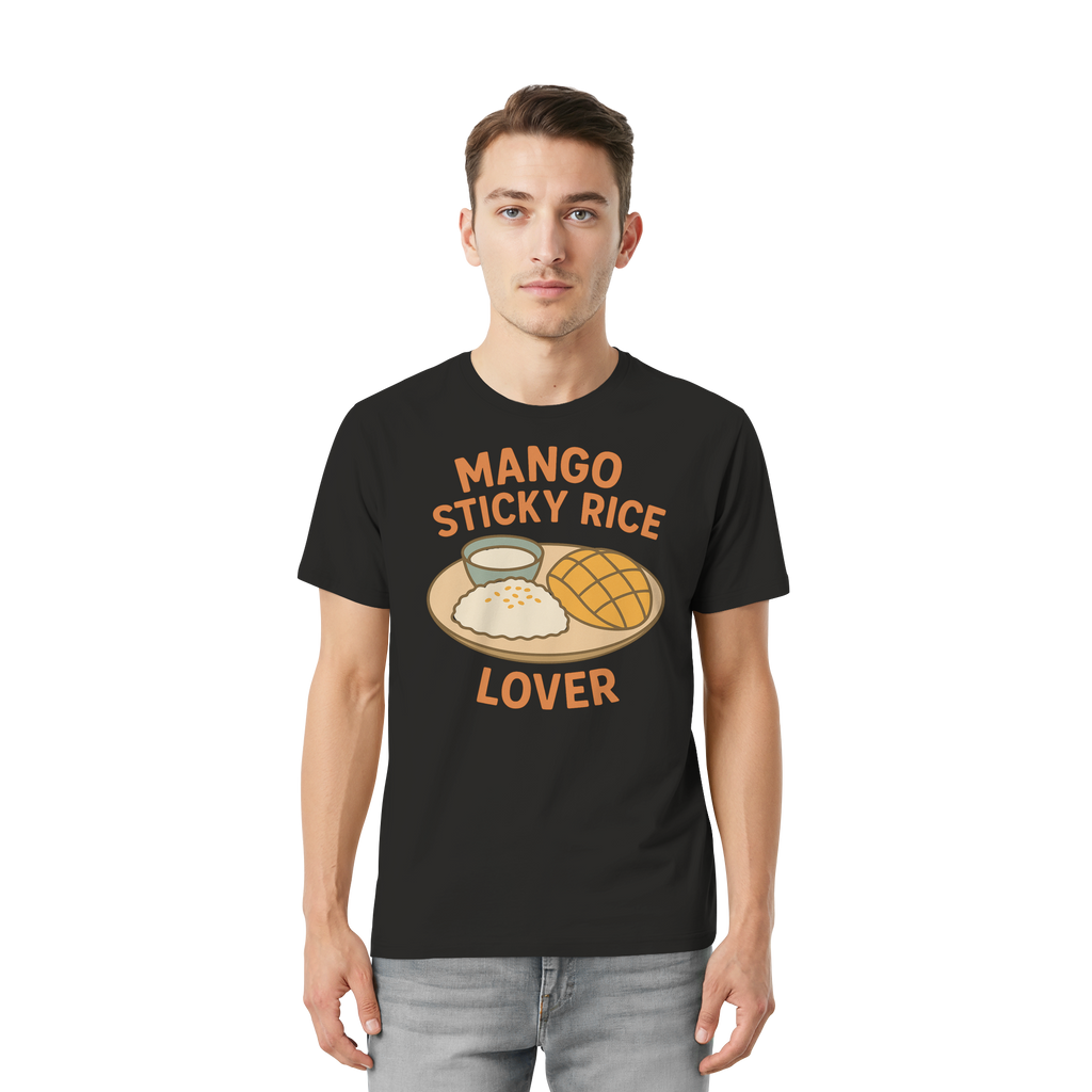 Mango Sticky Rice Lover – Thai Dessert Shirt | Thailand Food Design - Unisex Essential Premium T-Shirt