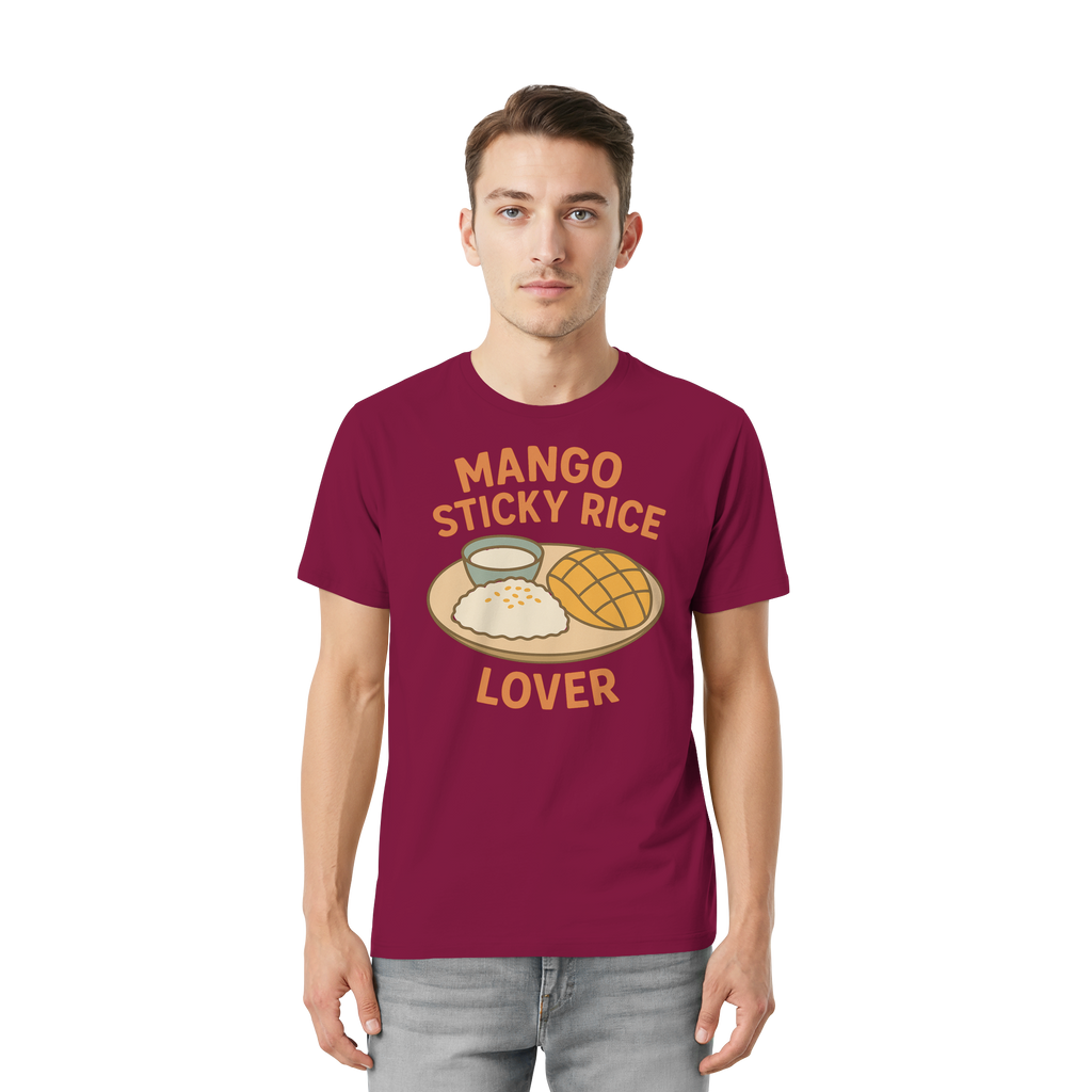 Mango Sticky Rice Lover – Thai Dessert Shirt | Thailand Food Design - Unisex Essential Premium T-Shirt