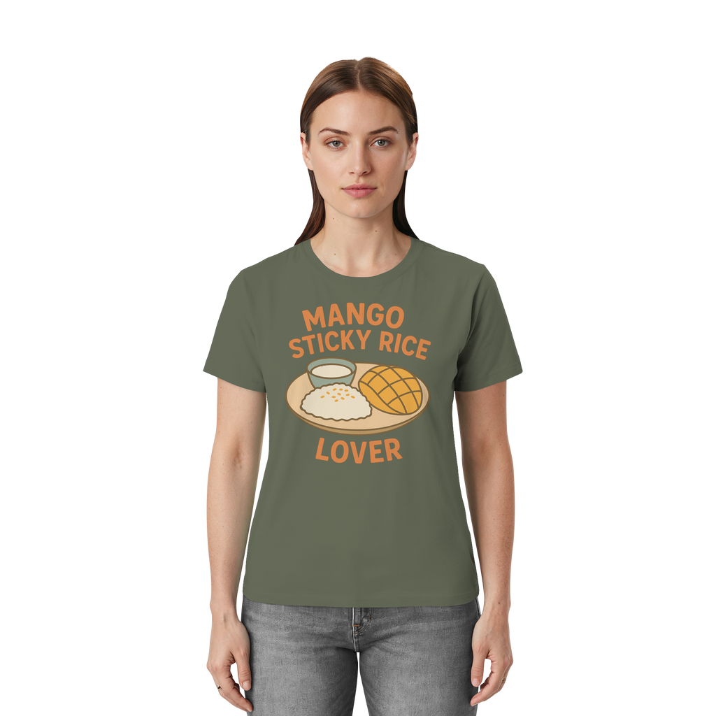 Mango Sticky Rice Lover – Thai Dessert Shirt | Thailand Food Design - Unisex Essential Premium T-Shirt