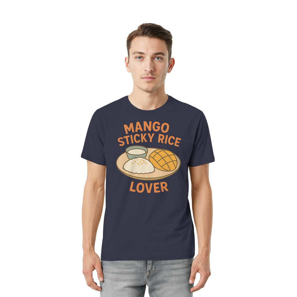 Mango Sticky Rice Lover – Thai Dessert Shirt | Thailand Food Design - Unisex Essential Premium T-Shirt