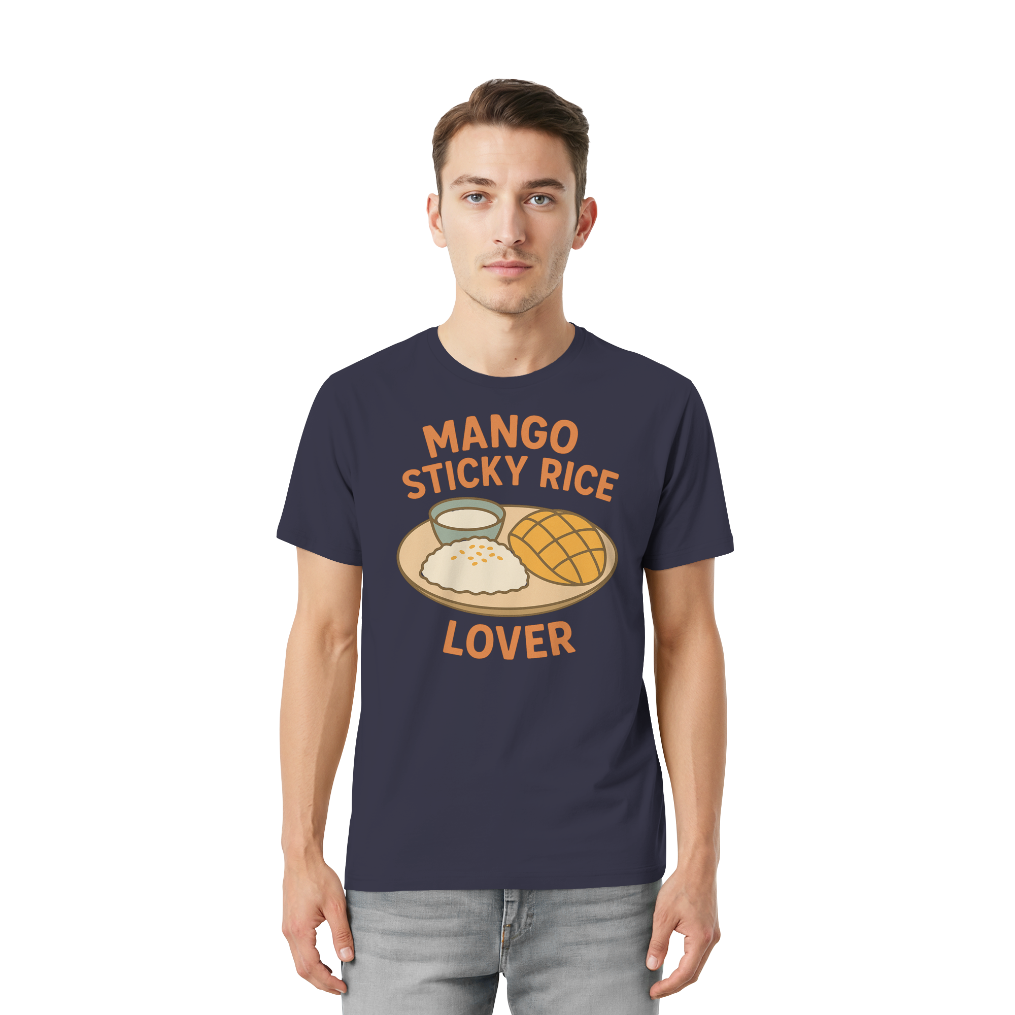 Mango Sticky Rice Lover – Thai Dessert Shirt | Thailand Food Design - Unisex Essential Premium T-Shirt