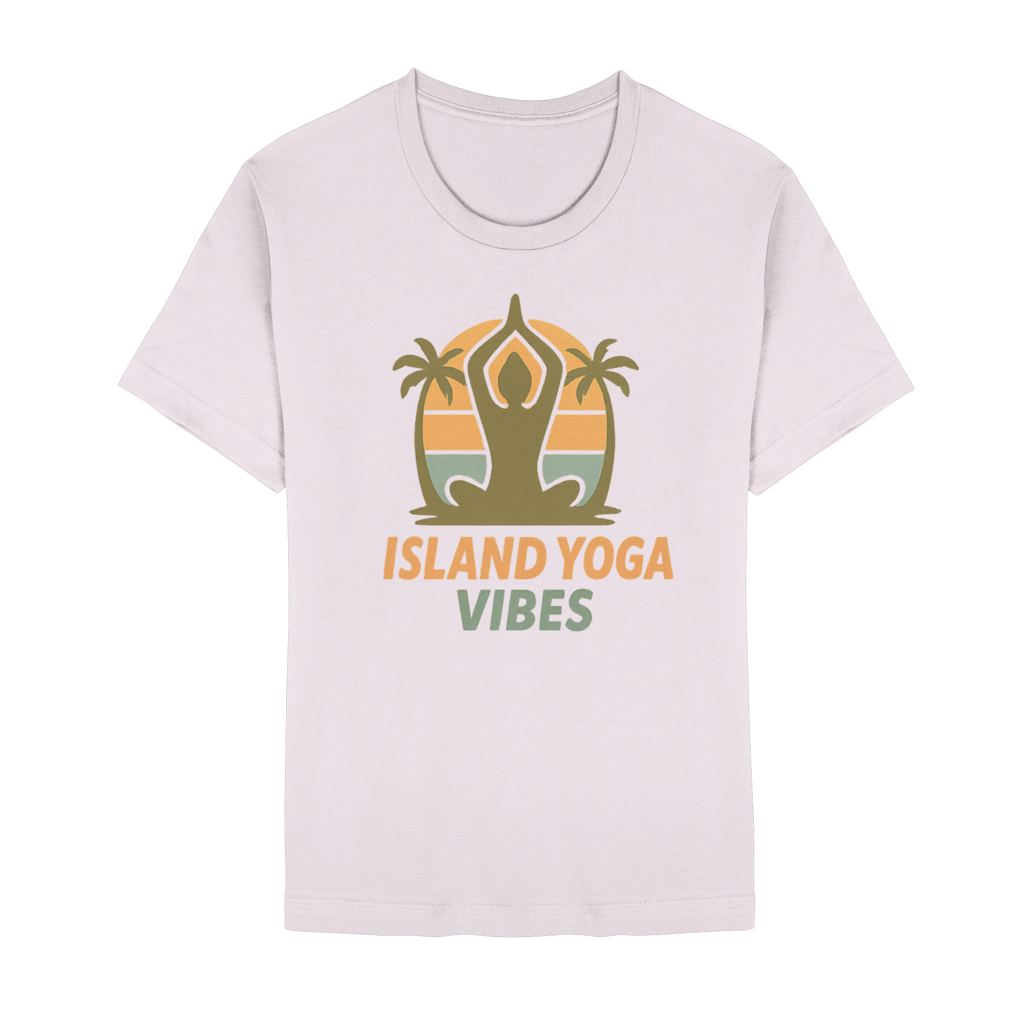 Island Yoga Vibes – Sunset Yoga Design | Tropical Meditation Shirt - Unisex Essential Premium T-Shirt