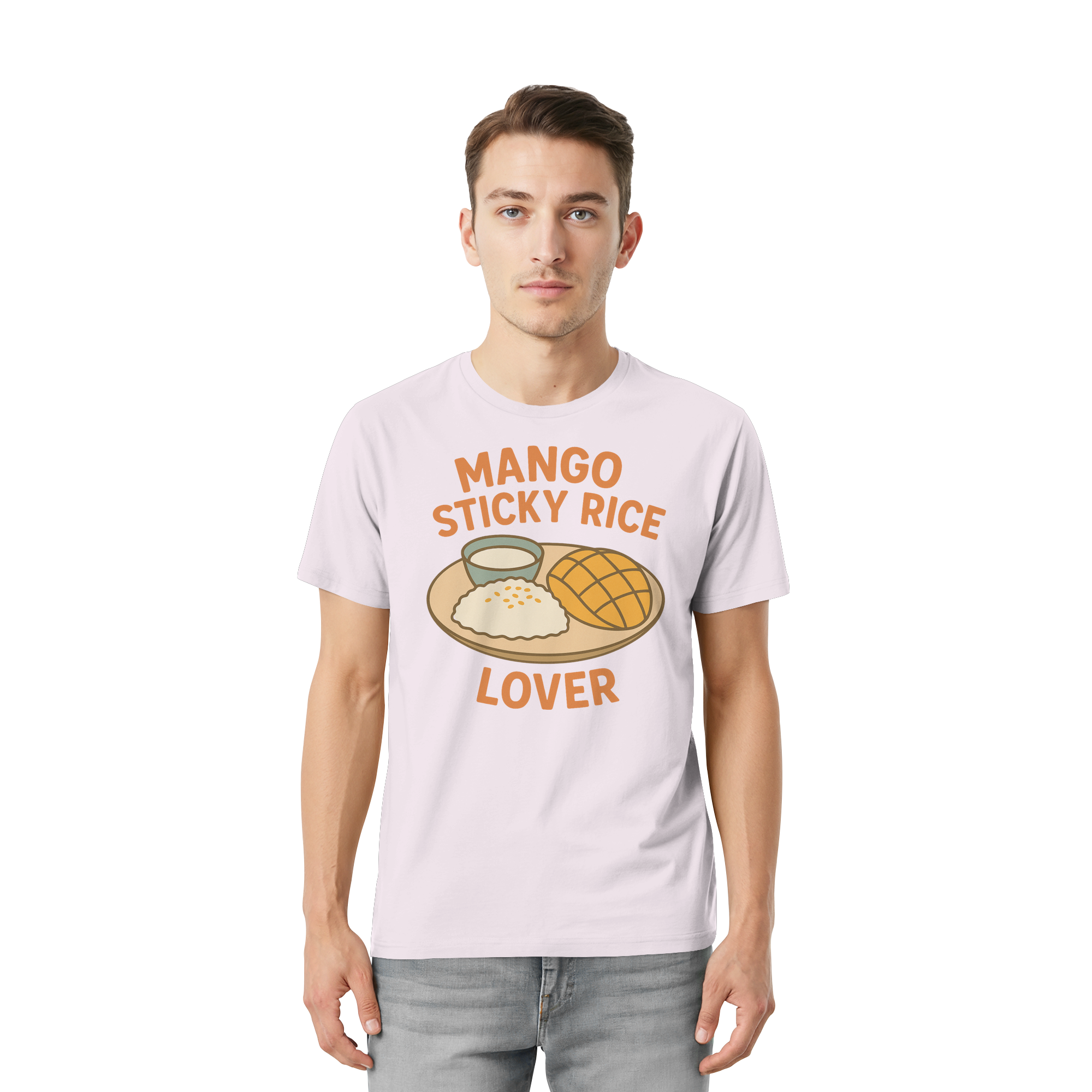 Mango Sticky Rice Lover – Thai Dessert Shirt | Thailand Food Design - Unisex Essential Premium T-Shirt