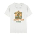 Island Yoga Vibes – Sunset Yoga Design | Tropical Meditation Shirt - Unisex Essential Premium T-Shirt