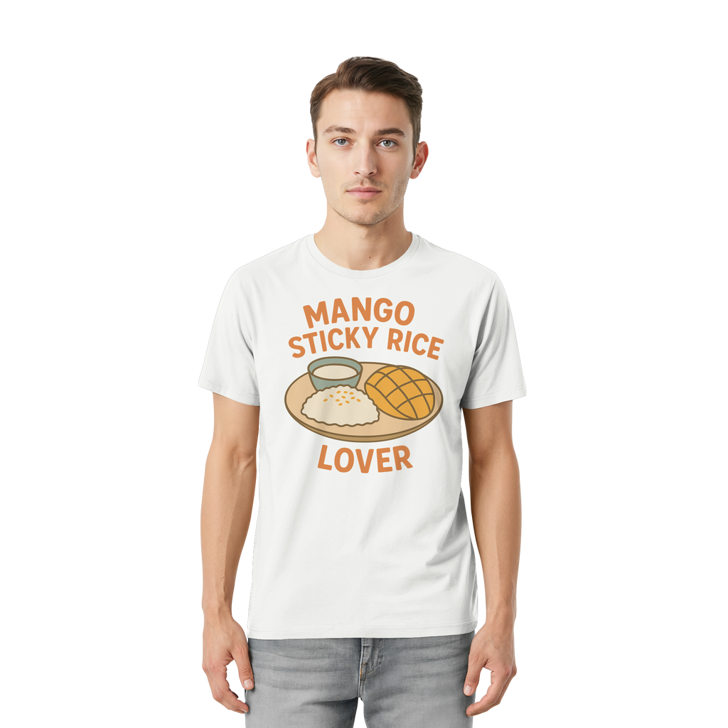 Mango Sticky Rice Lover – Thai Dessert Shirt | Thailand Food Design - Unisex Essential Premium T-Shirt