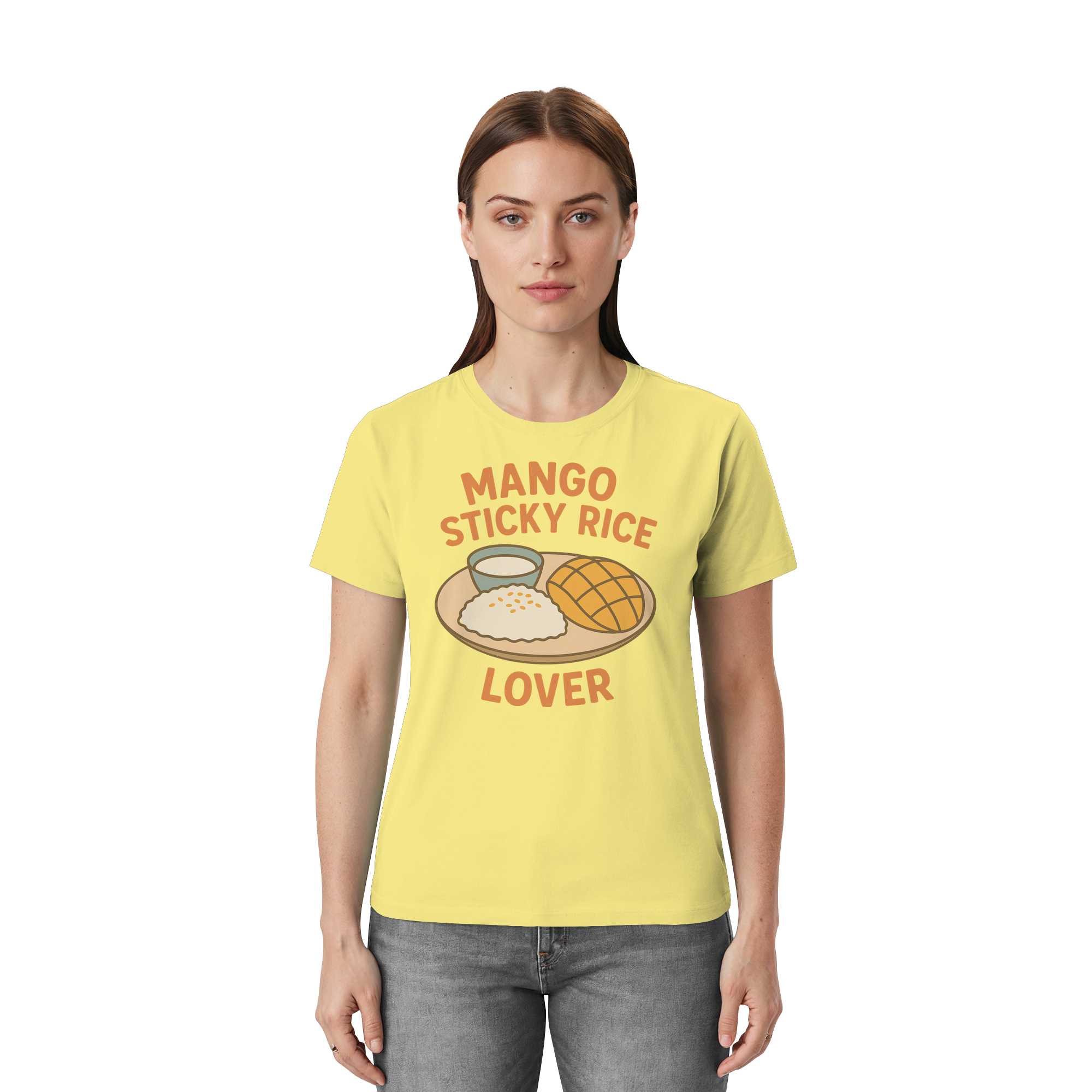 Mango Sticky Rice Lover – Thai Dessert Shirt | Thailand Food Design - Unisex Essential Premium T-Shirt