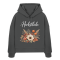Herbstliebe – Golden Harvest - Dark Edition - - Womens Organic Boxcut Hoodie