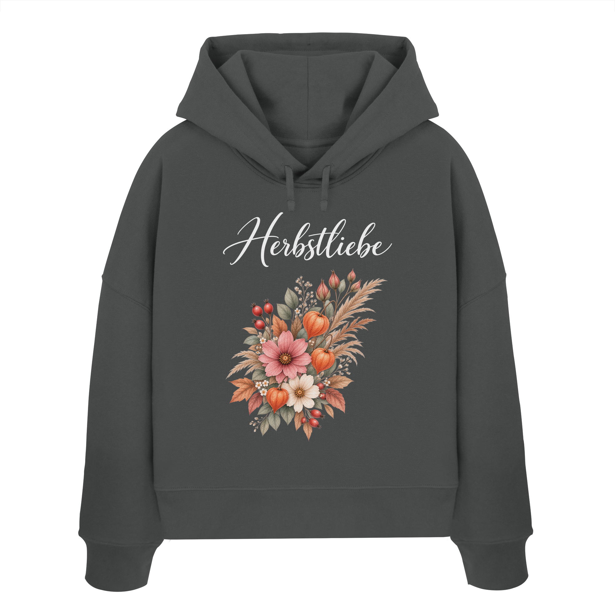Autumn Garden - Dark Edition - - Womens Organic Boxcut Hoodie