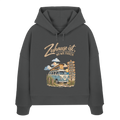 Zuhause ist, wo wir parken – Vanlife & Camping - Damen Bio Boxcut Hoodie