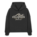 Kühlungsborn – Baltic Coast - Dark Edition - Damen Boxcut Hoodie 100% Bio Baumwolle