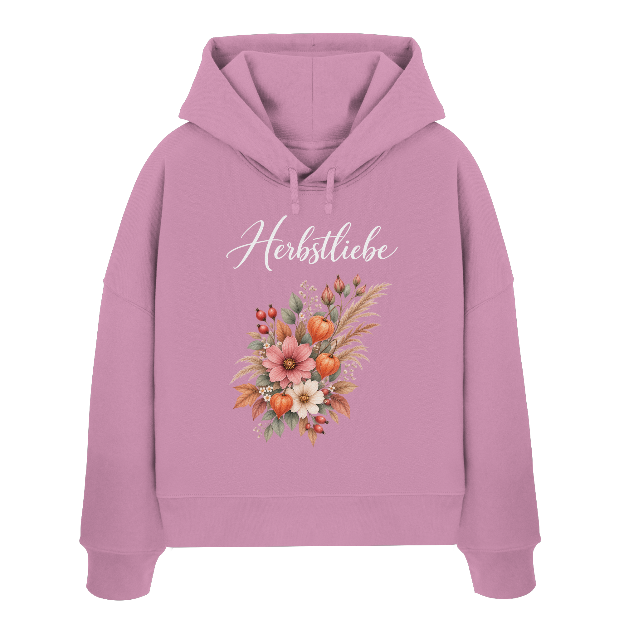Autumn Garden - Dark Edition - - Womens Organic Boxcut Hoodie