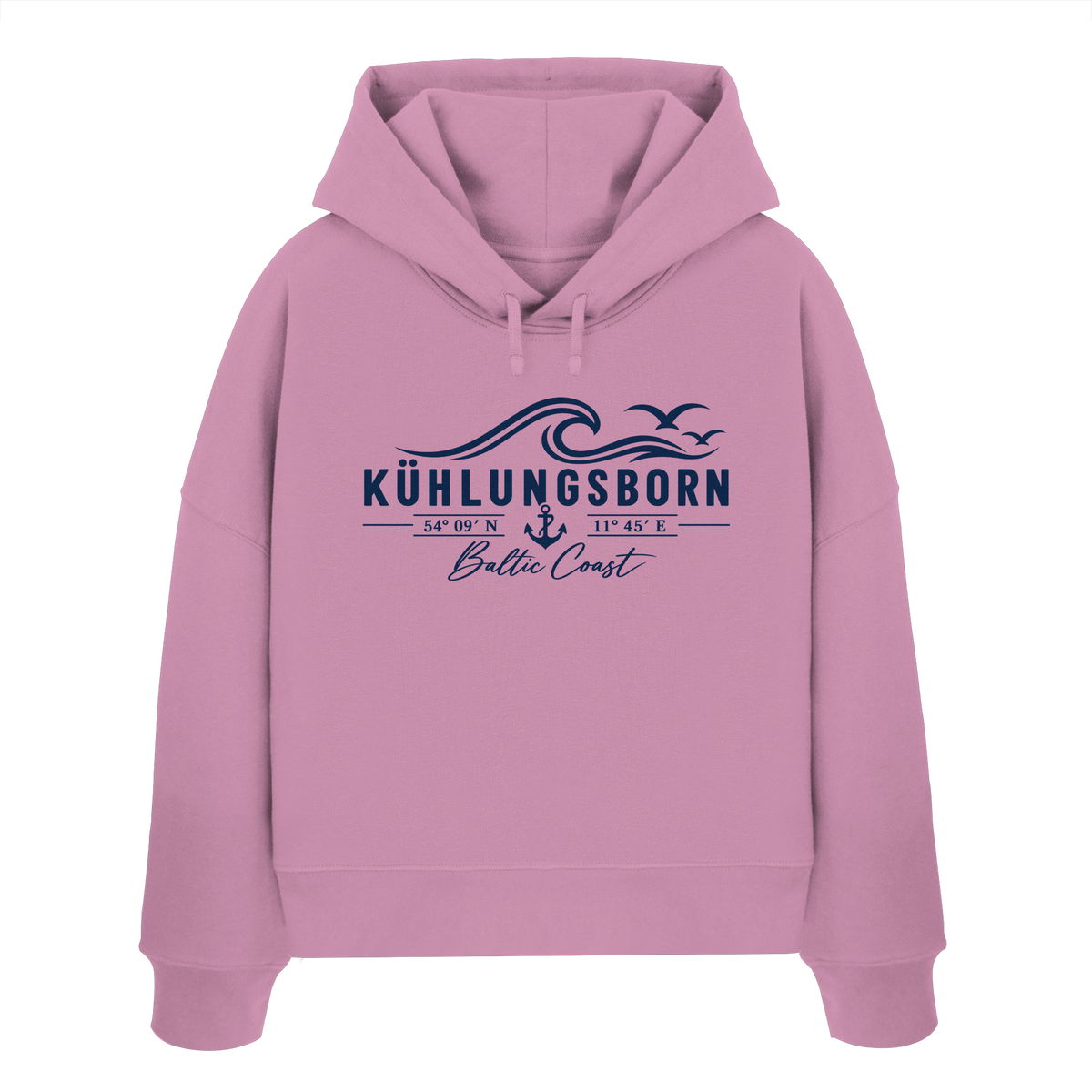 Kühlungsborn – Baltic Coast - Womens Organic Boxcut Hoodie