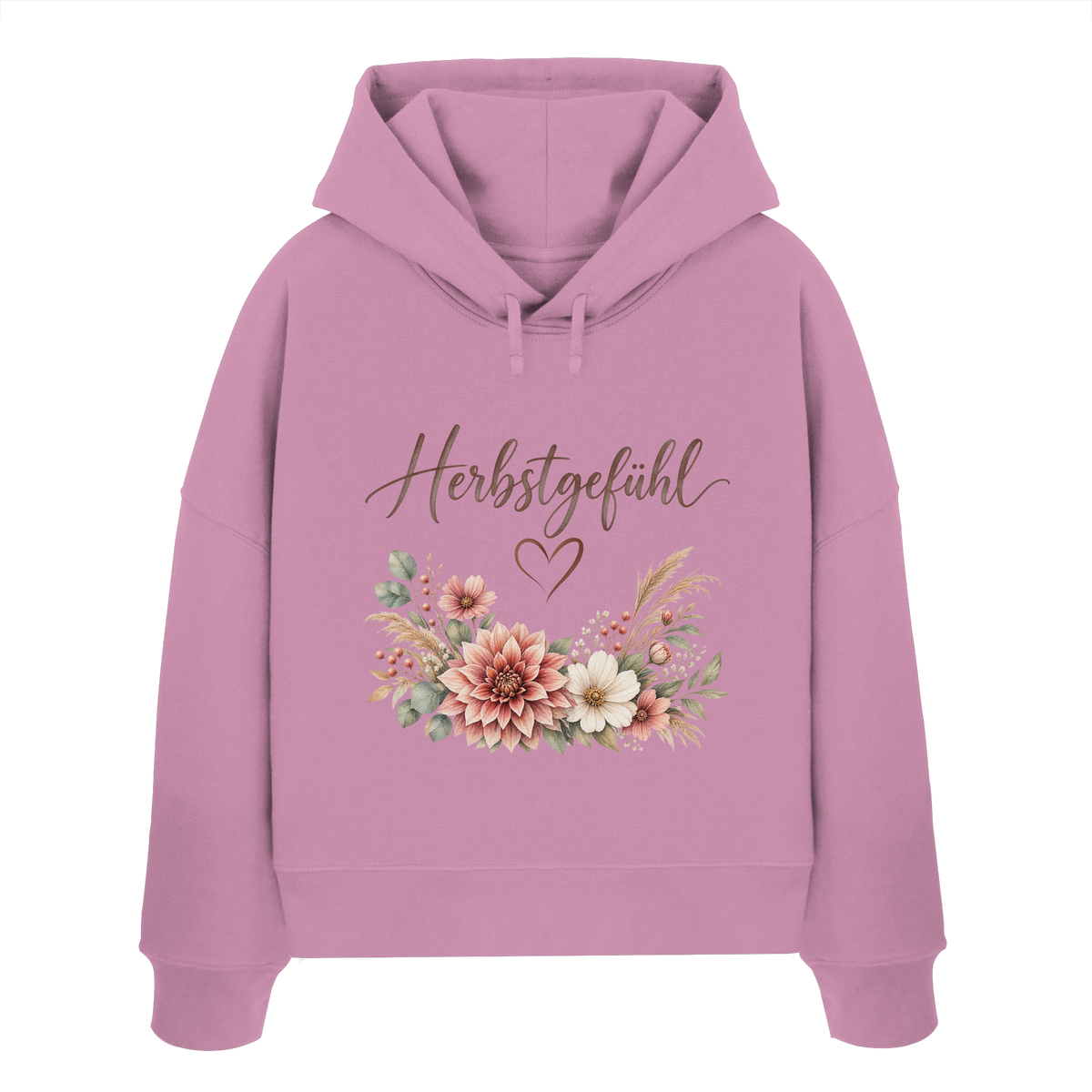 Herbstgefühl – Autumn Bloom - Womens Organic Boxcut Hoodie