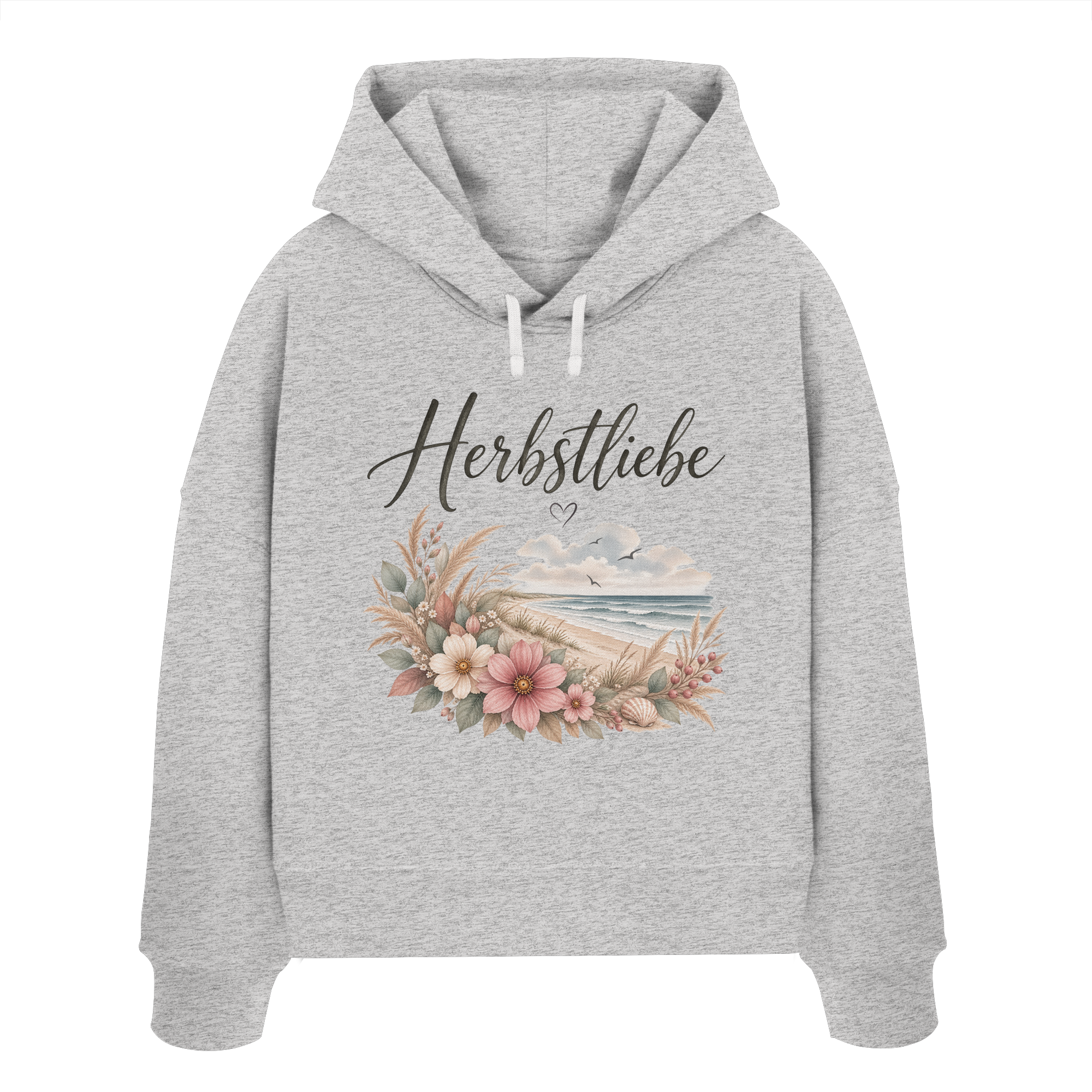 Autumn Coast – Herbstliebe am Meer - - Womens Organic Boxcut Hoodie