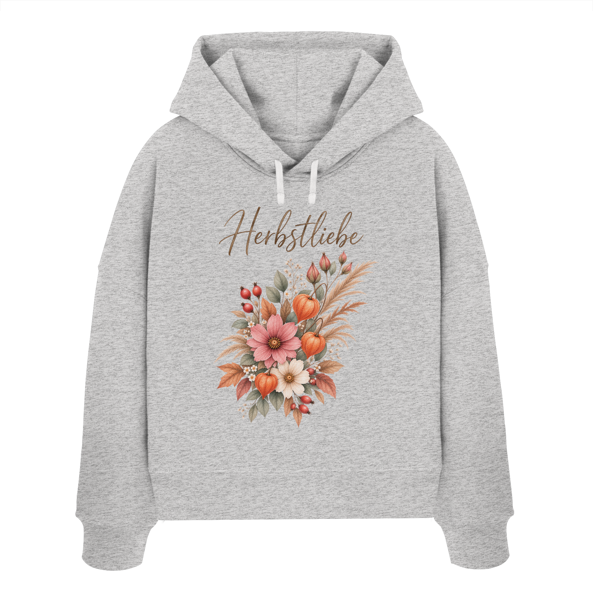 Autumn Garden – Florale Herbstliebe - Womens Organic Boxcut Hoodie