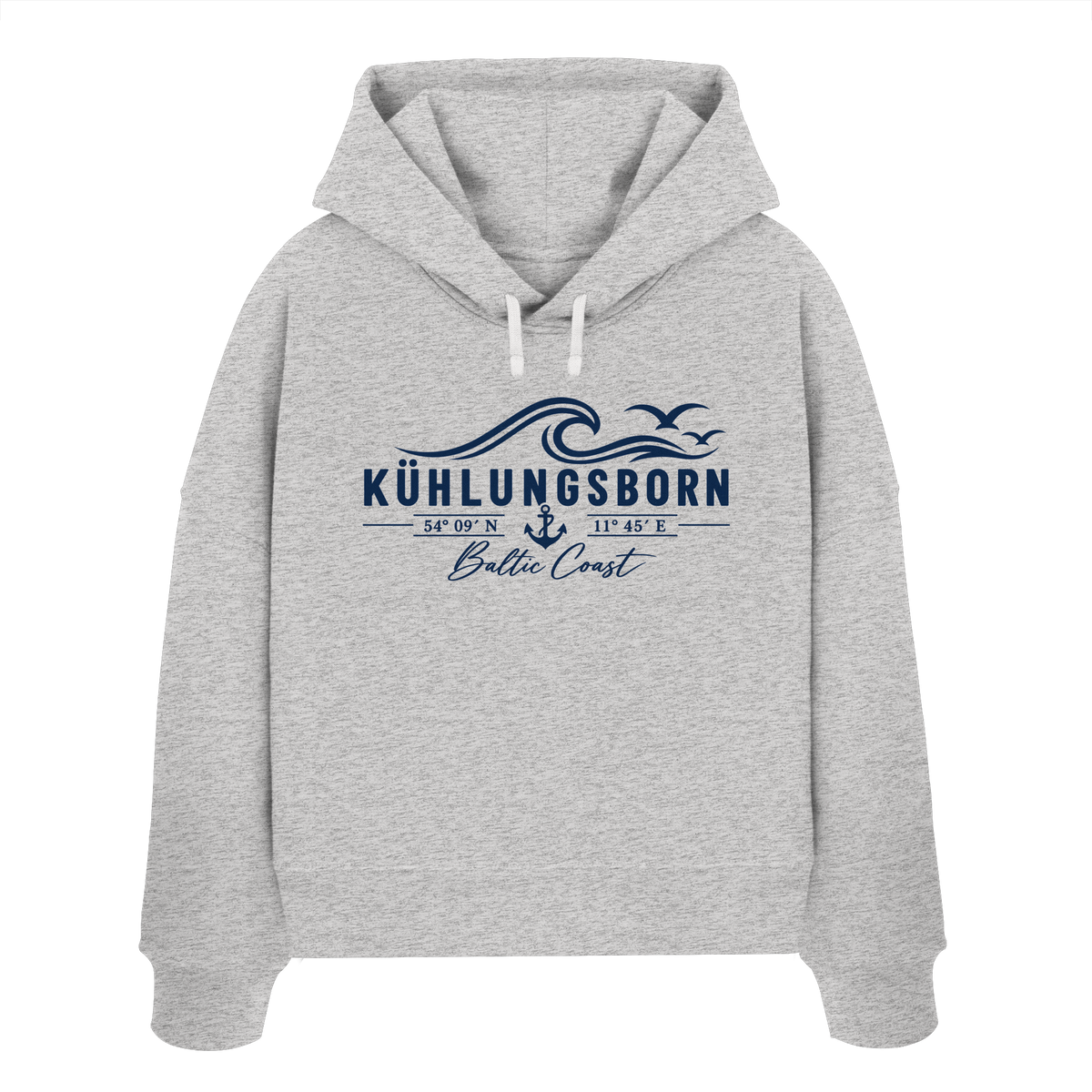 Kühlungsborn – Baltic Coast - Womens Organic Boxcut Hoodie