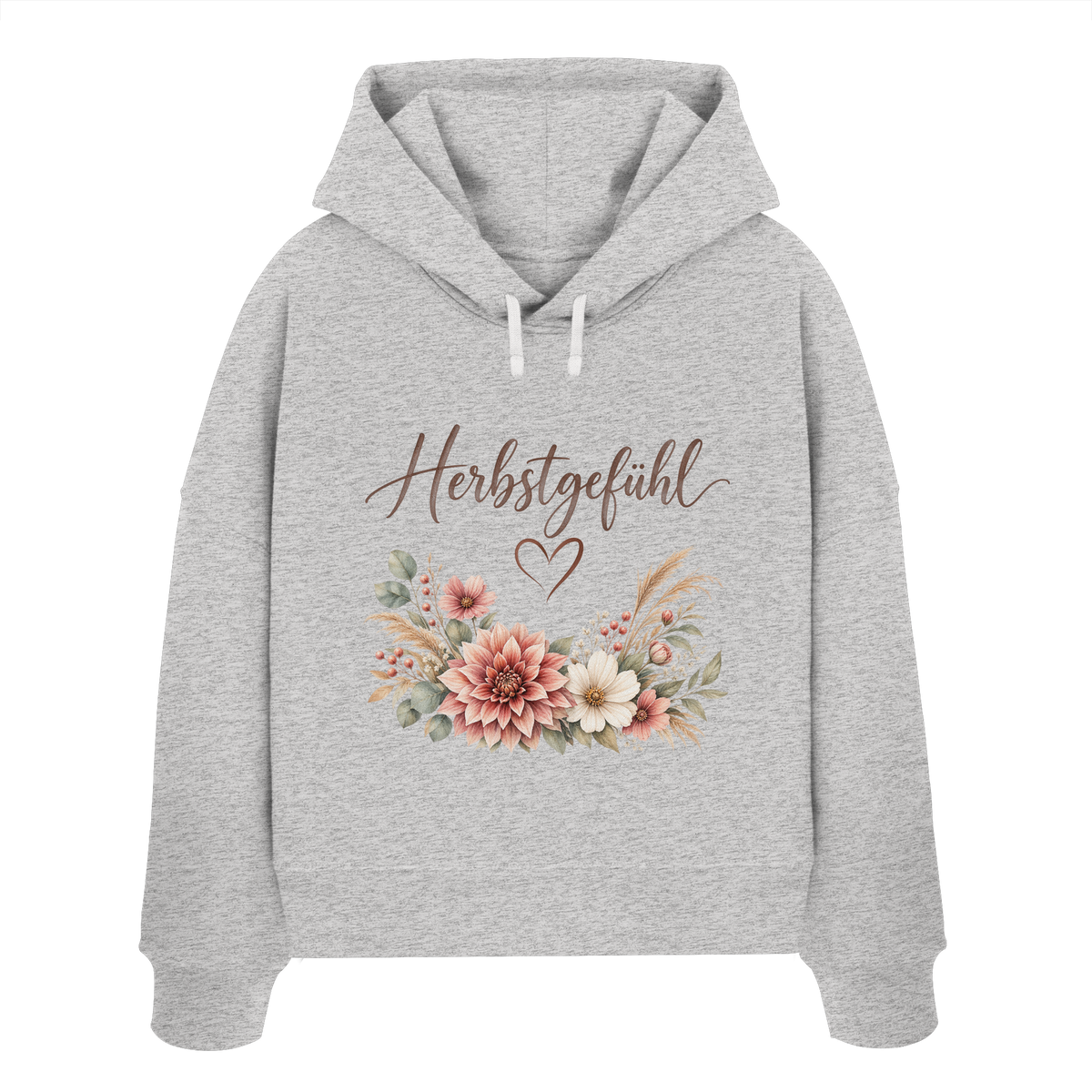 Herbstgefühl – Autumn Bloom - Womens Organic Boxcut Hoodie