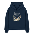 Beach Therapy – Floral Collection | Helle Schrift  - Womens Organic Boxcut Hoodie