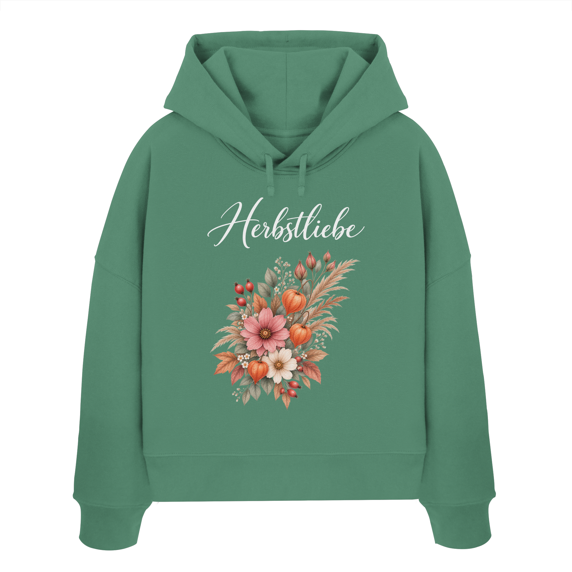 Autumn Garden - Dark Edition - - Womens Organic Boxcut Hoodie