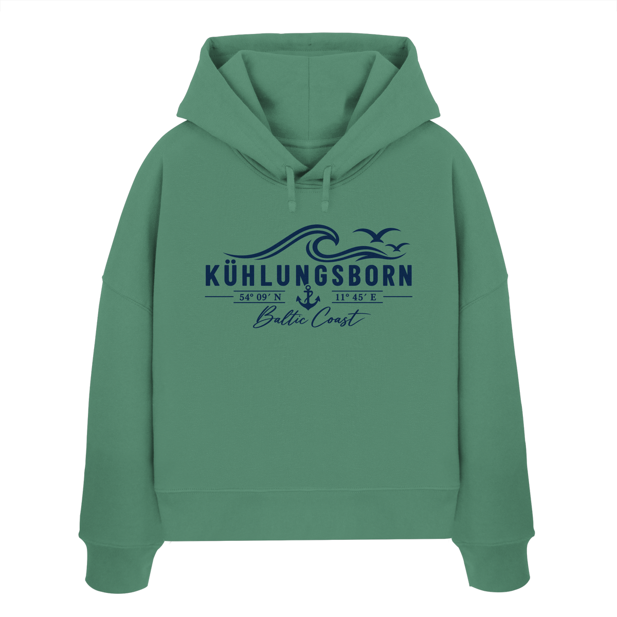 Kühlungsborn – Baltic Coast - Womens Organic Boxcut Hoodie