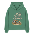 Life is better in a Camper - Womens Organic Boxcut Hoodie