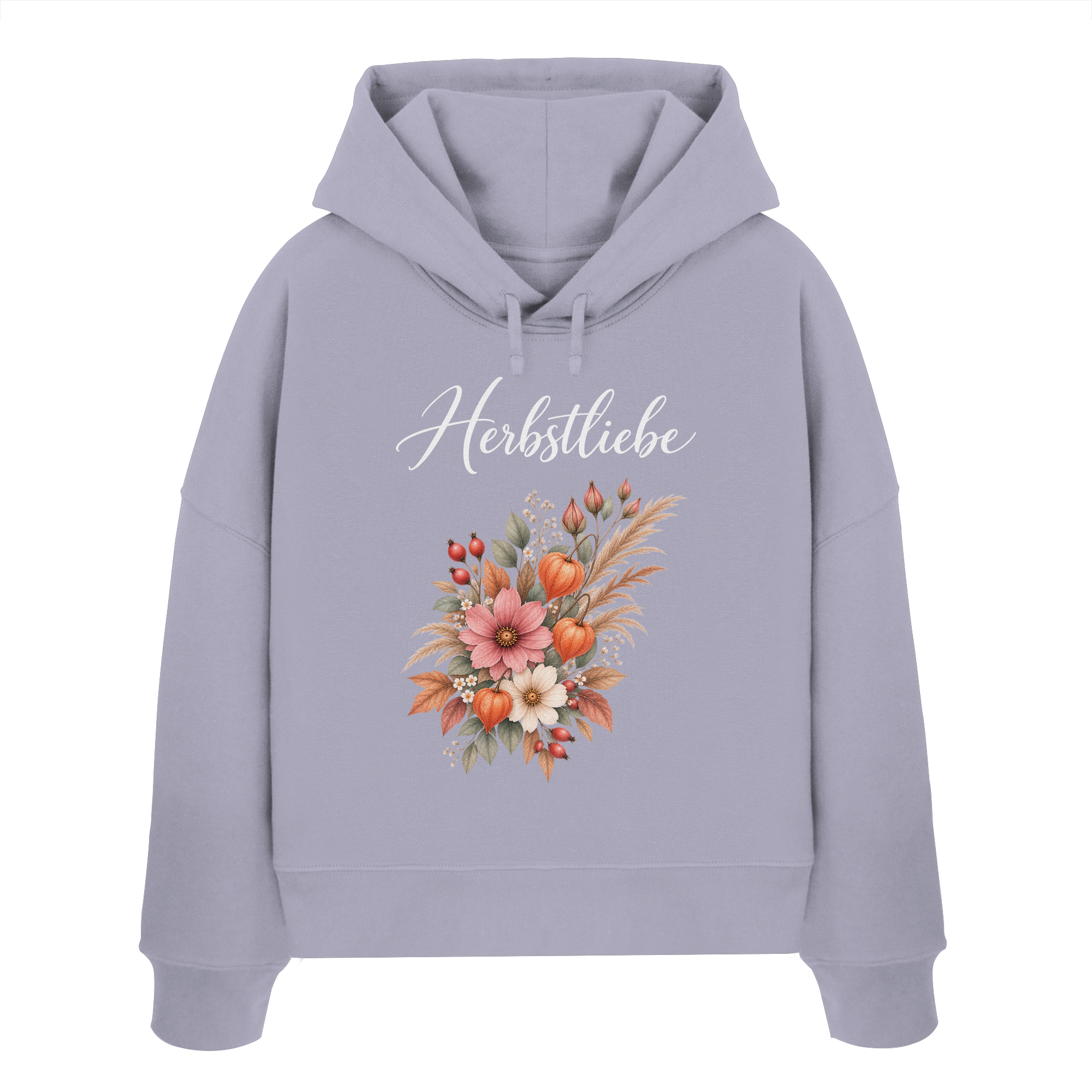 Autumn Garden - Dark Edition - - Womens Organic Boxcut Hoodie