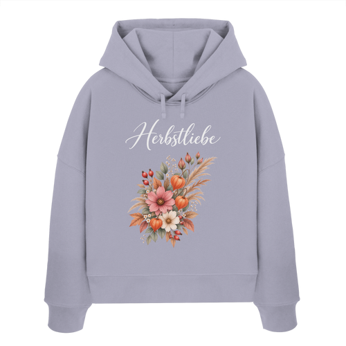 Autumn Garden - Dark Edition - - Womens Organic Boxcut Hoodie