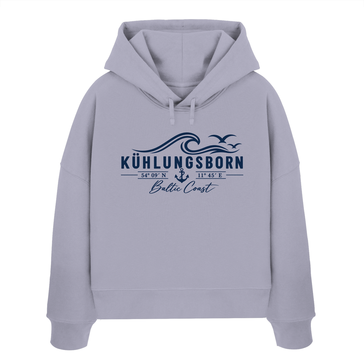 Kühlungsborn – Baltic Coast - Womens Organic Boxcut Hoodie