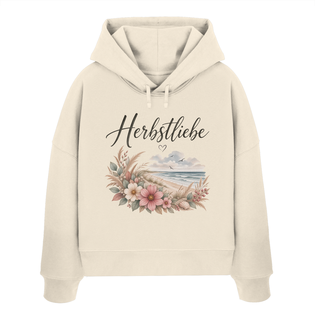 Autumn Coast – Herbstliebe am Meer - Damen Bio Boxcut Hoodie